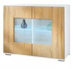Vladon Kommode, Eiche, Holzwerkstoff, 92.5x75.5x35 cm, Wohnzimmer, Kommoden &