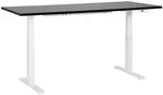Beliani Schreibtisch, Schwarz, Wei&szlig;, Holz, 180x63x80 cm, Arbeitszimmer,