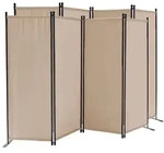 Quick Star Paravent, Beige, Metall, 220x170 cm, Sonnen- & Sichtschutz,...