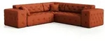 Fun M&ouml;bel Ecksofa, Orange, Textil, U-Form, 246x246 cm, Wohnzimmer, Sofas & Couches,