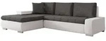 Mirjan24 Ecksofa, Wei&szlig;, Textil, 5-Sitzer, L-Form,Rechteckig, 265x185 cm,...