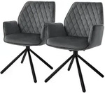 Ml-Design Esszimmerstuhl, Anthrazit, Metall, 63x90x57 cm, Esszimmer, St&uuml;hle,