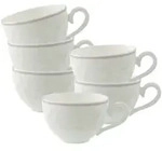 Villeroy & Boch Kaffeetassen, Wei&szlig;, Keramik, 0.12 L, Kaffee & Tee, Tassen,