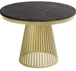 WFL Group Esstisch, Anthrazit, Metall, 10-Sitzer, Rund,Rund, 200x76x100 cm,