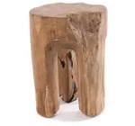 Design Delights Hocker, Natur, Holz, 29x41x29 cm, Wohnzimmer, Hocker, Sitzhocker
