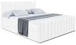 Altdecor Boxbett, Wei&szlig; Hochglanz, Holzwerkstoff, H&ouml;he ca. 20 cm, 140x200 cm,