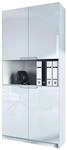 Vladon B&uuml;roschrank, Wei&szlig; Hochglanz, Holzwerkstoff, 82x184x37 cm,...