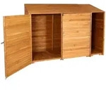 MCW Ger&auml;teschuppen, Braun, Holz, 250x180x93 cm, Aufbewahrung & Schutzh&uuml;llen,