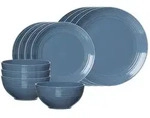 Ritzenhoff Breker Basic-Set, Blau, Keramik, 12-teilig, Rund, 2x2x2 cm, Essen &