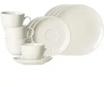 Ritzenhoff Breker Kaffeeservice, Wei&szlig;, Keramik, 12-teilig, Rund, 2x2x2 cm, Essen &