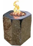 Modeno Feuerstelle, Dunkelbraun, Stein, 60x60x60 cm, CE, Freizeit, Campingzubeh&ouml;r,