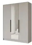 Altdecor Kleiderschrank, Kaschmir, Schwarz, Holzwerkstoff, 150x200x51 cm,
