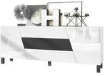 Vladon Sideboard, Schwarz, Holzwerkstoff, 178x69.5x38.5 cm, Wohnzimmer,...