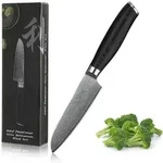 Wakoli Santokumesser, Schwarz, Metall, 24 cm, Kochen, K&uuml;chenmesser, Santokumesser