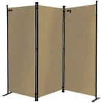 Quick Star Paravent, Beige, Metall, 165x170 cm, Sonnen- & Sichtschutz,...