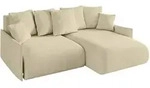 Altdecor Ecksofa, Taupe, Kunststoff, 4-Sitzer, 216x177 cm, Wohnzimmer, Sofas &