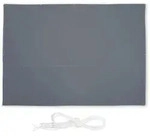 Relaxdays Sonnensegel, Grau, Textil, Metall, 450x350 cm, Sonnen- & Sichtschutz,