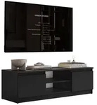 Lookway Lowboard, Schwarz, Holzwerkstoff, 120x36x40 cm, Wohnzimmer, Wohnw&auml;nde,