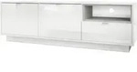 Vladon Lowboard, Hellgrau, Holzwerkstoff, 153x48x37 cm, Wohnzimmer, Wohnw&auml;nde,