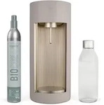 mysoda Wassersprudler Glassy Clay, Creme, Metall, Kunststoff, Holzwerkstoff, 44.4 cm,
