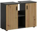 Mid.you Waschbeckenunterschrank, Eiche Artisan, Kunststoff, 80x59x30 cm, FSC Mix,