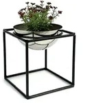DanDiBo Blumenhocker, Schwarz, Metall, 15x20x15 cm, Wohnzimmer,...