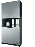Vladon B&uuml;roschrank, Greige, Holzwerkstoff, 82x184x37 cm, Arbeitszimmer,