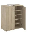 CARO-M&ouml;bel Schuhschrank, Sonoma Eiche, Holzwerkstoff, Mode, 60x70x35 cm,...