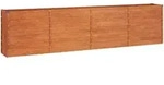 Deluke Hochbeet, Braun, Metall, 320x77x40 cm, Gartenzubeh&ouml;r, Hochbeete
