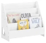 SoBuy Kinder-B&uuml;cherregal, Wei&szlig;, Holzwerkstoff, 70x60x30 cm, Kinder- &...