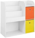 SoBuy Kinderregal, Wei&szlig;, Holzwerkstoff, 89x88x35 cm, Kinder- & Jugendzimmer,