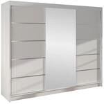 Mirjan24 Schwebet&uuml;renschrank, Wei&szlig;, Holzwerkstoff, 9 F&auml;cher, Rechteckig,