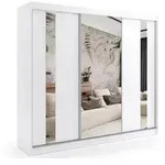 Altdecor Kleiderschrank, Wei&szlig;, Holzwerkstoff, 180x216x61 cm, Schlafzimmer,