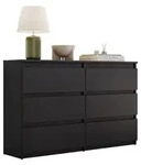 Lookway Sideboard, Schwarz, Holzwerkstoff, 120x74.4x30 cm, Wohnzimmer, Kommoden...
