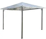 Quick Star Pavillon, Transparent, Kunststoff, Quadratisch, 300x1x300 cm,...