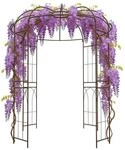 Relaxdays Rosenpavillon, Kupfer, Metall, 211x275x211 cm, Gartenzubeh&ouml;r,...