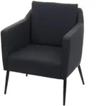 MCW Relaxsessel, Schwarz, Textil, 70x92x70 cm, Wohnzimmer, Sessel, Polstersessel