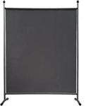 Quick Star Paravent, Grau, Metall, 150x190 cm, Sonnen- & Sichtschutz,...