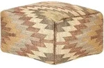 Beliani Pouf, Beige, Naturmaterialien, 1-Sitzer, Quadratisch, 50x30x50 cm,