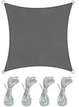 Mobili Rebecca Sonnensegel, Grau, Kunststoff, Quadratisch, 360x360 cm, Sonnen- &