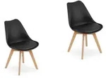 Home Collective Esszimmerstuhl, Schwarz, Holz, 49x82x49 cm, Esszimmer, St&uuml;hle,