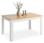 Homestyle4u Esstisch, Natur, Holz, Rechteckig, 135x77x86 cm, Esszimmer, Tische,