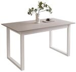 Lookway Esstisch, Beige, Metall, 8-Sitzer, Rechteckig,Rechteckig, 80x77x140 cm,