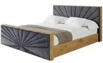 Altdecor Polsterbett, Dunkelgrau, Textil, H3 + H4, 140x200 cm, Schlafzimmer,...