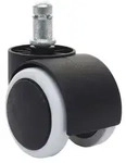 MCW Hartbodenrollen, Schwarz, Wei&szlig;, Metall, 1x1x1 cm, Arbeitszimmer,...