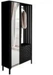 Lookway Garderobe, Schwarz, Holzwerkstoff, 105x197x33 cm, Garderobe,...