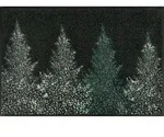 wash+dry FU&szlig;MATTE Pine Forest, Anthrazit, Grau, Textil, rechteckig, 50x75 cm,