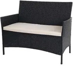 Proregal Sitzbank, Anthrazit, Metall, 2-Sitzer, 106x83x60 cm, Gartenm&ouml;bel,