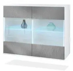 Vladon Kommode, Silber, Holzwerkstoff, 92.5x73.5x35 cm, Wohnzimmer, Kommoden &
