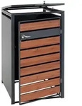 Proregal M&uuml;lltonnenbox, Kirschbaum, Metall, 73x117x98 cm, Aufbewahrung &